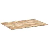 Tafelblad rechthoekig 80x70x2 cm massief acaciahout - thumbnail