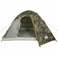 VidaXL Koepeltent 4-persoons waterdicht camouflage - thumbnail