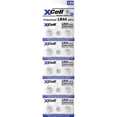 XCell Knoopcel LR44 1.5 V 10 stuk(s) Alkaline