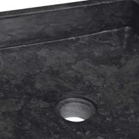 Gootsteen 40x40x10 cm marmer zwart - thumbnail