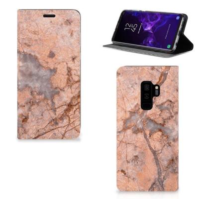 Samsung Galaxy S9 Plus | Standcase | Marmer Oranje