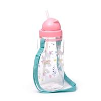 Ecozen Kinder Waterfles 450ml Flip Straw Unicorn Magic - thumbnail