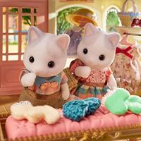 Accessoires voor poppenhuis Sylvanian Families 5738 Latte Cat Family - thumbnail
