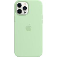 Apple iPhone 12 Pro Max Silicone Back Cover met MagSafe Pistachegroen - thumbnail