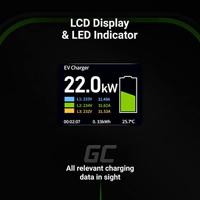 Green Cell EV PowerBox Wallbox Type 2 32 A Aantal aansluitingen 1 22 kW RFID - thumbnail