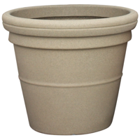 Ronde 500L zandkleurige plantenbak - Prestige Rome - Prestige - thumbnail