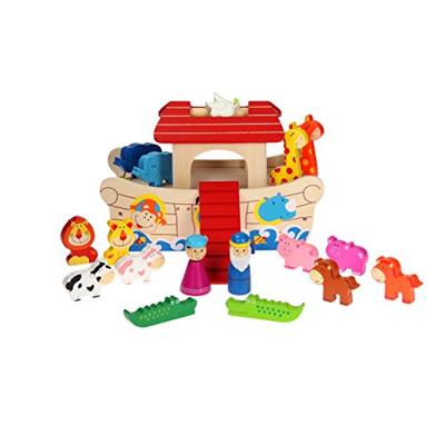 Houten Ark van Noach 19 delig Houten Ark van Noach 19 delig