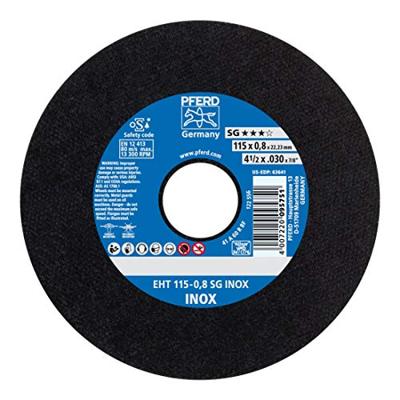 PFERD TOOLS EHT 115-0,8 SG INOX 61340396 Doorslijpschijf recht 115 mm 25 stuk(s) RVS PFERD TOOLS EHT 115-0,8 SG INOX 61340396 Doorslijpschijf recht 115 mm 25 stuk(s) RVS