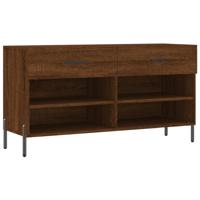 VidaXL Schoenenbank 102x35x55 cm bewerkt hout sonoma eikenkleurig - thumbnail