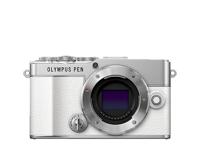 Olympus PEN E-P7 Micro Four Thirds-systeemcamera, 20 MP-sensor, ingebouwde 5-assige beeldstabilisator, kantelbaar en hoge definitie LCD, 4K-video, wifi, profielkeuze kleur en zwart/wit, wit - thumbnail