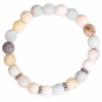 Elastische Mala Armband Amazoniet - thumbnail