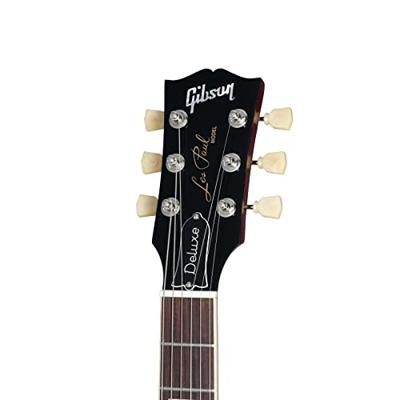 Gibson Original Collection Les Paul Deluxe 70s Plain Top Wine Red elektrische gitaar met koffer