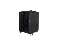 Lanberg FF01-6615-12B rack 15U Vrijstaande rek Zwart - thumbnail