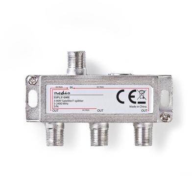 Satelliet F-splitter | Max 10,5 dB demping | 5 - 2400 MHz | 3 uitgangen