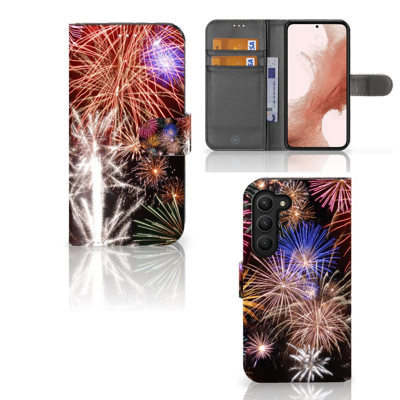 Samsung Galaxy S23 | Wallet Case | met Pasjes | Vuurwerk
