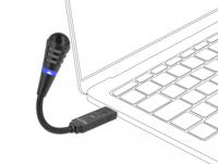 DeLOCK USB zwanenhalsmicrofoon met mute knop - thumbnail