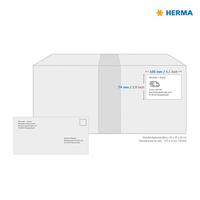 Etiket HERMA 8645 105x74mm premium wit 80stuks - thumbnail
