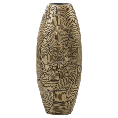 Vloervaas polystone - vloervaas Turtle, klein - vloervaas goud