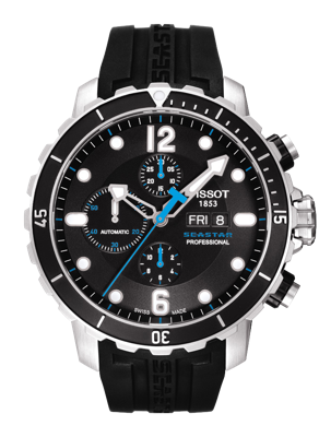 Horlogeband Tissot SEASTAR 660 - 1000 / T603031453 / T066414A / T0664141705700A Silicoon Zwart Horlogeband Tissot SEASTAR 660 - 1000 / T603031453 / T066414A / T0664141705700A Silicoon Zwart