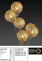 Paul Neuhaus Tafellamp Greta Ø 10 cm bruin - thumbnail