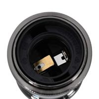 Lamphouders 2 st glanzend zwart E27 - thumbnail