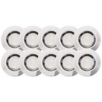 Brilliant G03093/82 Cosa 30 LED-inbouwlamp Set van 10 stuks LED LED vast ingebouwd 1.5 W RVS - thumbnail
