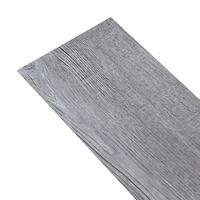 VidaXL Vloerplanken zelfklevend 5,21 m² 2 mm pvc mat houtgrijs - thumbnail