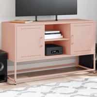 Hoge kast 36x39x123 cm staal roze - thumbnail