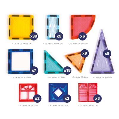 Magnetische XXL set meerkleurig