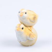 Farmwood Animals Tuinbeeld kuikentjes op elkaar 8cm - thumbnail