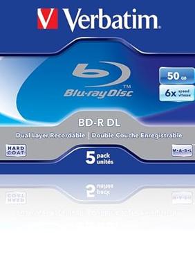 Verbatim BD-R Dual Layer - Blu-Ray Disc 50GB, 6x brandsnelheid, Afdrukbaar oppervlak, 5 Pack Jewel Case