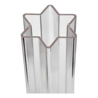 Creotime gietvorm kaarsen ster 22 cm transparant - thumbnail