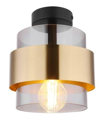 Globo PlafondlampMilley zwart met goud - 15560D
