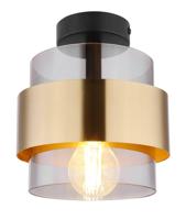 Globo PlafondlampMilley zwart met goud - 15560D - thumbnail