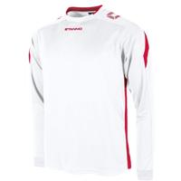 Stanno 411003 Drive Match Shirt LS - White-Red - XXXL - thumbnail