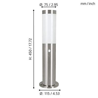 Eglo Staande schriklampHelsinki 45cm met bewegingssensor - 83279