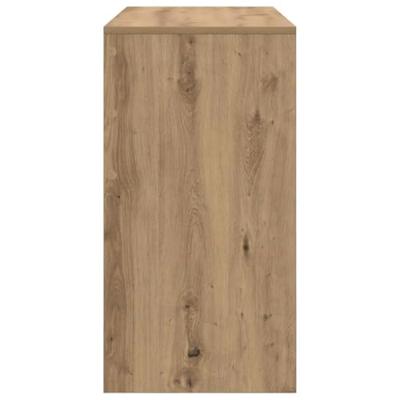 Bureau artisanaal eikenkleurig 100 x 40 x 76 cm Bewerkt hout