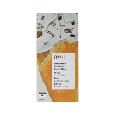Vivani Stracciatella White Chocolate Cocoa Nibs