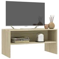 VidaXL Tv-meubel 80x40x40 cm bewerkt hout sonoma eikenkleurig - thumbnail