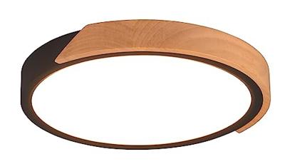 Trio Zwarte led plafonnièreJano Ø 32cm - R67201132