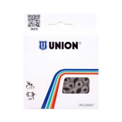 Union 410h fietsketting 1/2x1/8x112 zwart