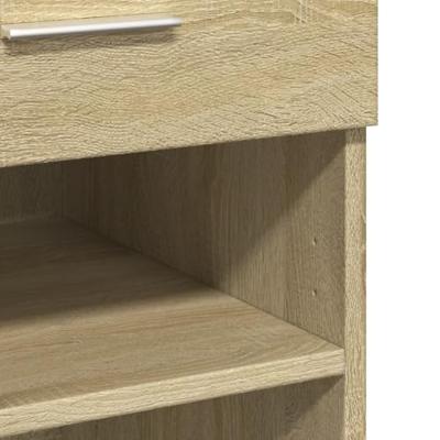 Dressoir 80x42,5x93 cm bewerkt hout sonoma eikenkleurig