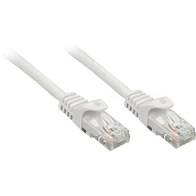 LINDY 48402 RJ45 Netwerkkabel, patchkabel CAT 5e U/UTP 2.00 m Grijs Met anti-kniktule 1 stuk(s)