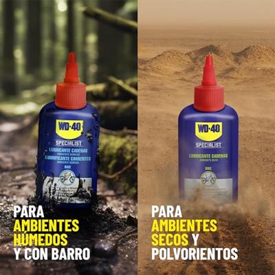Smeermiddel voor kettingen WD-40 34915 Vochtig 100 ml Smeermiddel voor kettingen WD-40 34915 Vochtig 100 ml