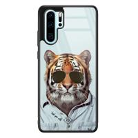 Huawei P30 Pro glazen hardcase - Tijger wild - thumbnail