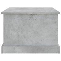 Salontafel 50x50x35 cm bewerkt hout betongrijs - thumbnail