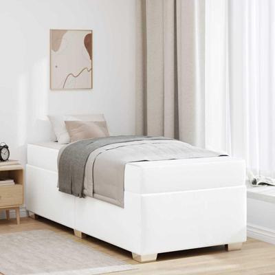 Bedframe Wit 100 x 200 cm Kunstleer