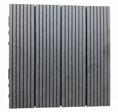 Kunststof tuintegel 30x30x2,4 cm antraciet