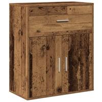Dressoir met lade Oud hout 60 x 31 x 70 cm Bewerkt hout - thumbnail