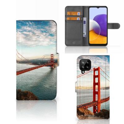 Samsung Galaxy A22 4G | M22 | Flip Cover | Golden Gate Bridge